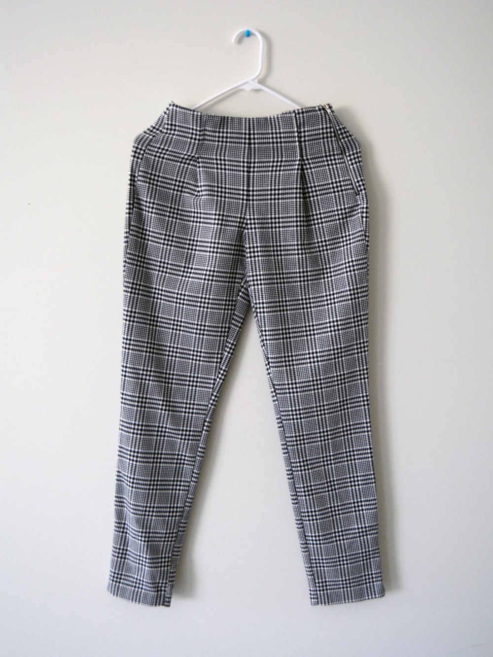 Houndstooth Straight-Leg Pants